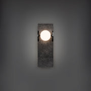 Modern Forms WS220614 Okemo 1-lt 14" Tall LED Wall Sconce, 4CCT Selectable-Basalt Stone/Black