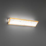 Modern Forms WS228628 Lena 1-lt 28" LED Vanity Light, 4CCT Selectable-Aged Brass