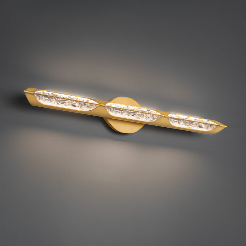Modern Forms WS240632-TWA Hadleigh 3-lt 32" LED Vanity Light-Aged Brass
