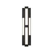 Modern Forms WS244616 Conan 4-lt 28" Tall LED Wall Sconce, 4CCT Selectable-Basalt Stone/Black