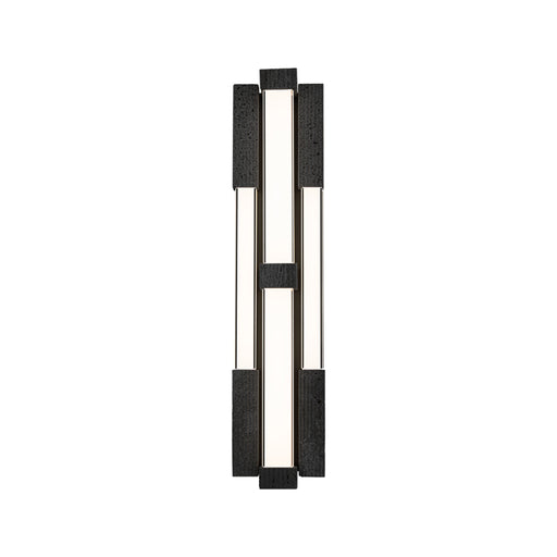 Modern Forms WS244616 Conan 4-lt 28" Tall LED Wall Sconce, 4CCT Selectable-Basalt Stone/Black