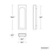 Modern Forms WS246619 Cadey 1-lt 19" Tall LED Wall Sconce