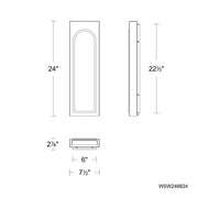 Modern Forms WS246624 Cadey 1-lt 24" Tall LED Wall Sconce
