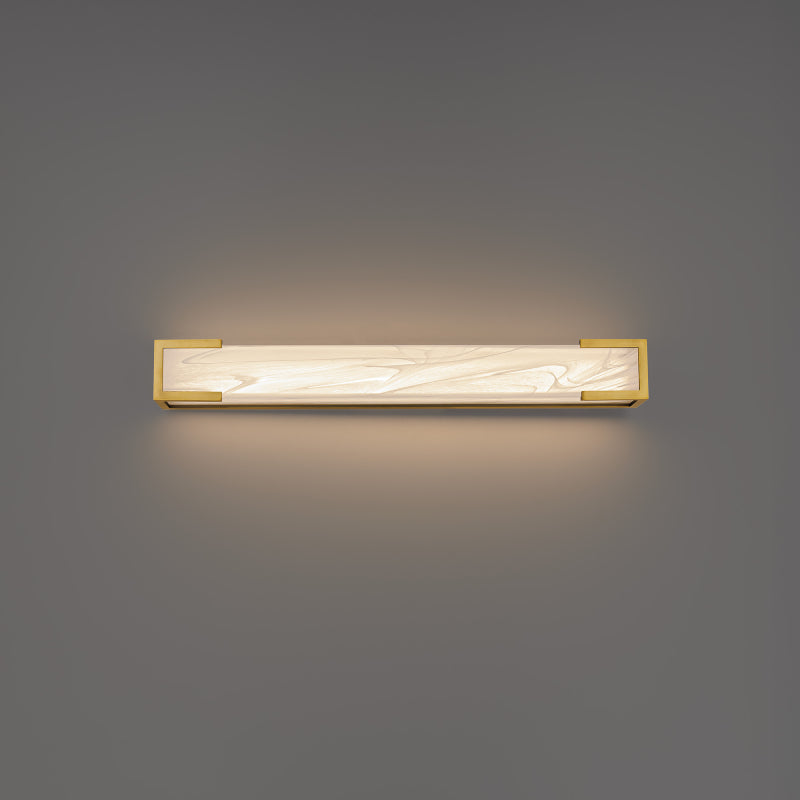 Modern Forms WS262624 Frozen Zone 1-lt 24" LED Vanity Light-Aged Brass
