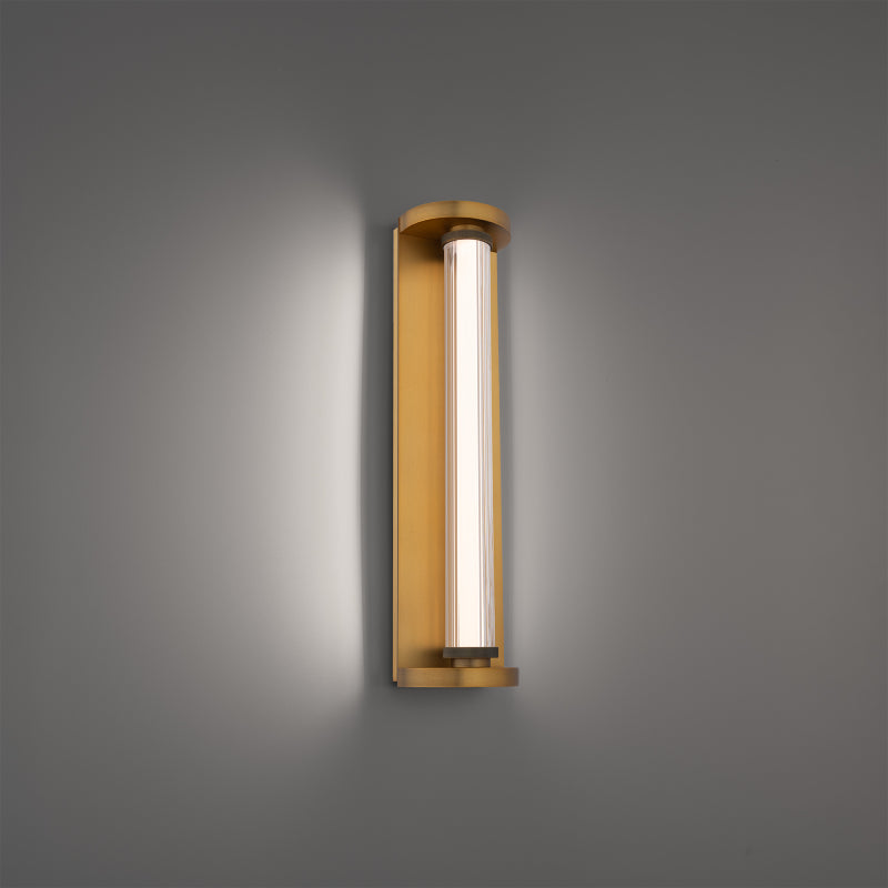 Modern Forms WS266620 Iconix 1-lt 20" LED Wall Sconce, 4CCT Selectable-Aged Brass