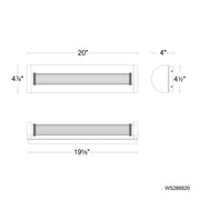 Modern Forms WS266620 Iconix 1-lt 20" LED Wall Sconce, 4CCT Selectable