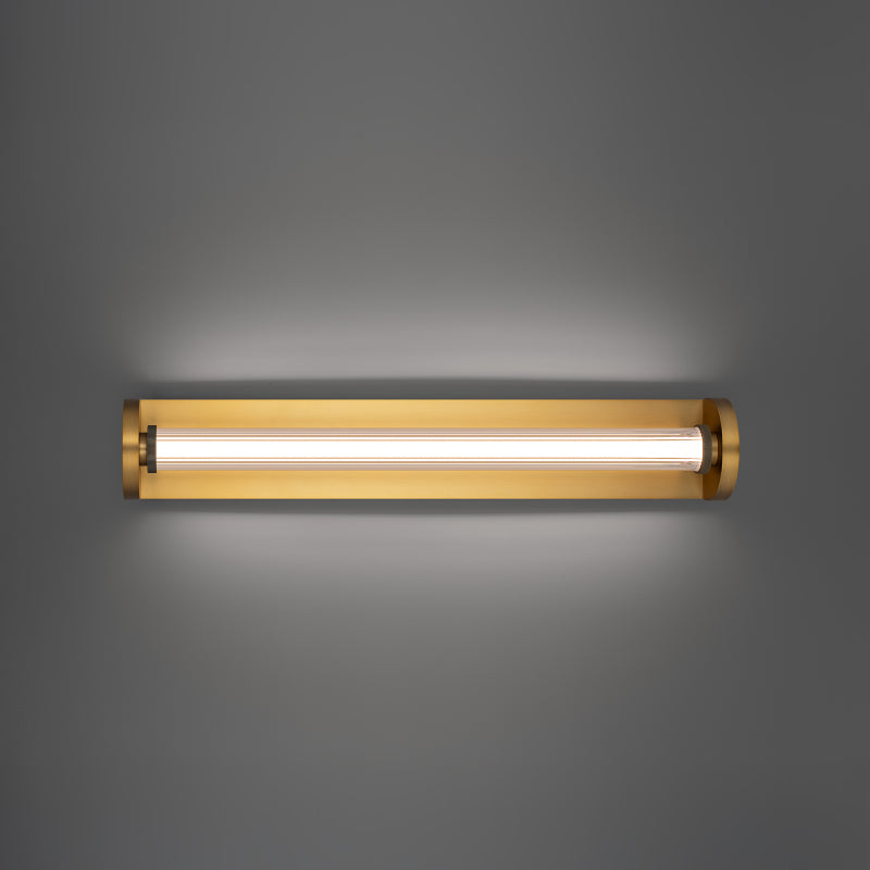 Modern Forms WS266628 Iconix 1-lt 28" LED Wall Sconce, 4CCT Selectable-Aged Brass