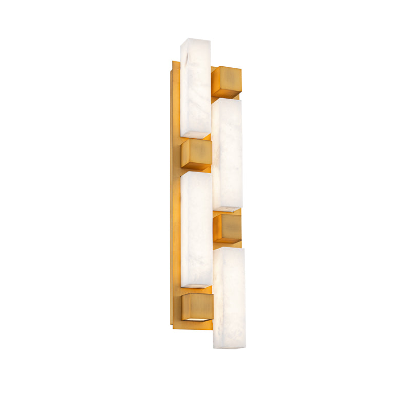 Modern Forms WS268625 Voxxel 4-lt 25" Tall LED Wall Sconce-Aged Brass