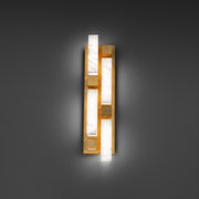 Modern Forms WS268625 Voxxel 4-lt 25" Tall LED Wall Sconce-Aged Brass