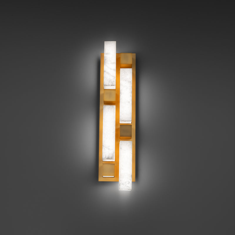 Modern Forms WS268625 Voxxel 4-lt 25" Tall LED Wall Sconce-Aged Brass