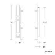 Modern Forms WS268625 Voxxel 4-lt 25" Tall LED Wall Sconce