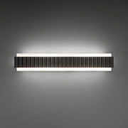 Modern Forms WS270627 Magnate 2-lt 27" LED Vanity Light, 4CCT Selectable-Basalt Stone/Black