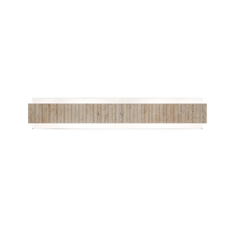 Modern Forms WS270627 Magnate 2-lt 27" LED Vanity Light, 4CCT Selectable-Beige Travertine/Aged Brass