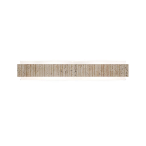 Modern Forms WS270627 Magnate 2-lt 27" LED Vanity Light, 4CCT Selectable-Beige Travertine/Aged Brass