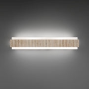 Modern Forms WS270627 Magnate 2-lt 27" LED Vanity Light, 4CCT Selectable-Beige Travertine/Aged Brass