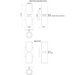 Kuzco WS57712 Nola 1-lt 13" Tall Wall Sconce