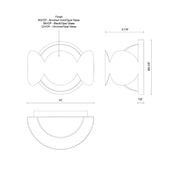 Kuzco WS59810 Ciel 1-lt 10" Wall Sconce