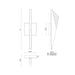 Kuzco WS64215-UB Tachi 1-lt 15" LED Wall Sconce