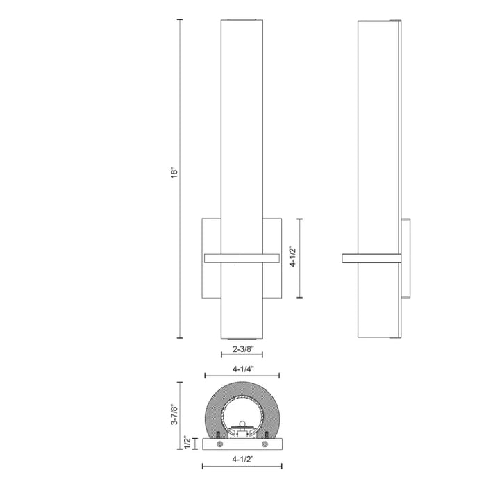 Kuzco WS83218 Bhutan 5" LED Wall Sconce