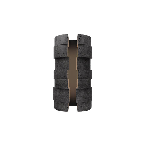 Modern Forms WSW210616 Formation 2-lt 16" Tall LED Outdoor Wall Sconce, 4CCT Selectable-Basalt Stone/Black