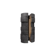 Modern Forms WSW210616 Formation 2-lt 16" Tall LED Outdoor Wall Sconce, 4CCT Selectable-Basalt Stone/Black