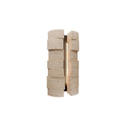 Modern Forms WSW210616 Formation 2-lt 16" Tall LED Outdoor Wall Sconce, 4CCT Selectable-Beige Travertine/Black