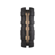 Modern Forms WSW210624 Formation 2-lt 24" Tall LED Outdoor Wall Sconce, 4CCT Selectable-Basalt Stone/Black