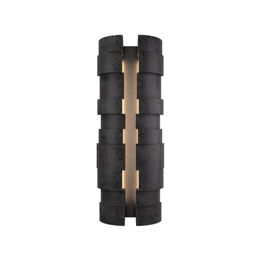 Modern Forms WSW210624 Formation 2-lt 24" Tall LED Outdoor Wall Sconce, 4CCT Selectable-Basalt Stone/Black