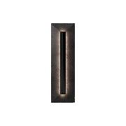 Modern Forms WSW218620 Bell Tower 1-lt 20" Tall LED Outdoor Wall Sconce, 4CCT Selectable-Basalt Stone/Black