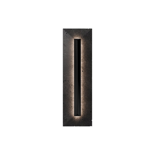 Modern Forms WSW218620 Bell Tower 1-lt 20" Tall LED Outdoor Wall Sconce, 4CCT Selectable-Basalt Stone/Black