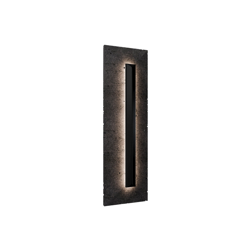 Modern Forms WSW218620 Bell Tower 1-lt 20" Tall LED Outdoor Wall Sconce, 4CCT Selectable-Basalt Stone/Black