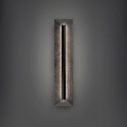 Modern Forms WSW218628 Bell Tower 1-lt 28" Tall LED Outdoor Wall Sconce, 4CCT Selectable-Basalt Stone/Black