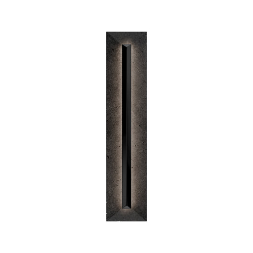 Modern Forms WSW218628 Bell Tower 1-lt 28" Tall LED Outdoor Wall Sconce, 4CCT Selectable-Basalt Stone/Black