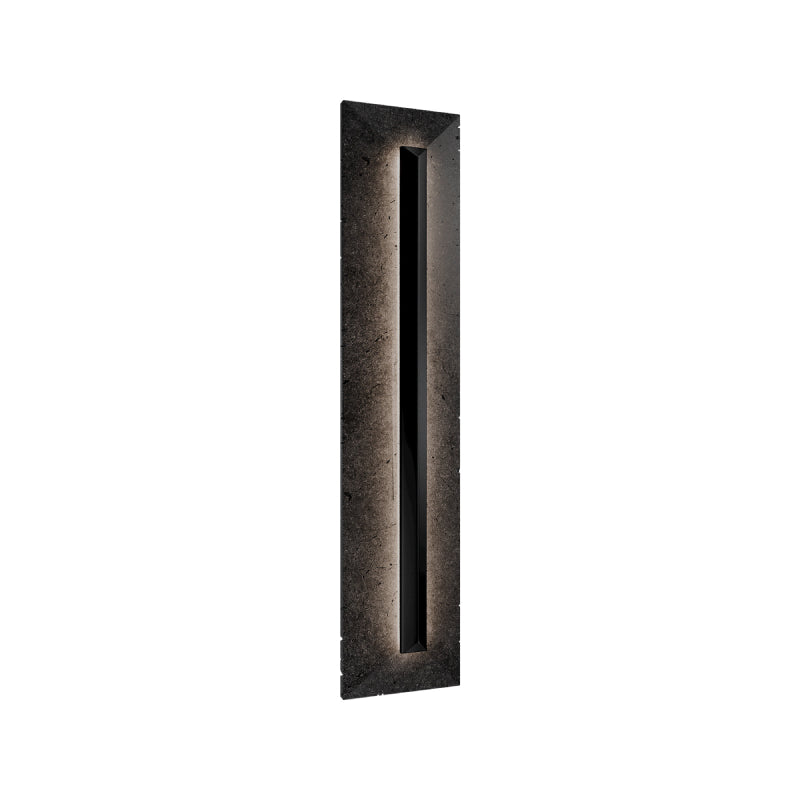Modern Forms WSW218628 Bell Tower 1-lt 28" Tall LED Outdoor Wall Sconce, 4CCT Selectable-Basalt Stone/Black