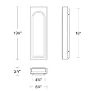 Modern Forms WSW246619 Cadey 1-lt 19" Tall LED Outdoor Wall Sconce