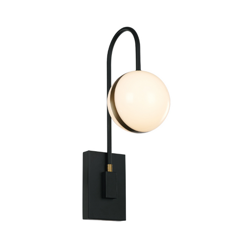 Alora WV302001 Tagliato 1-lt 20" Tall LED Wall Sconce - Matte Black/Satin Gold