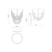 Alora WV362106 Colette 1-lt 8" Tall LED Wall Sconce