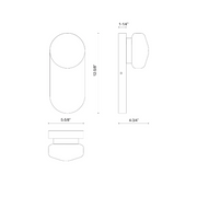Alora Mood WV425112 Ariel 1-lt 13" Tall Vanity Light