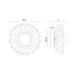 Alora Mood WV436910-3WCCT-UNV Soleil 1-lt 10" LED Vanity Light, 3CCT Selectable