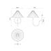 Alora Mood WV451808 Serena 1-lt 8" LED Wall/Vanity Light
