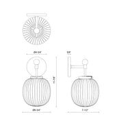 Alora Mood WV579107 Cherise 1-lt 12" Tall Vanity Light