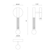 Alora Mood WV612114-UNV Arden 1-lt 14" Tall LED Vanity Light