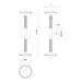 Alora Mood WV616223-UNV Arden 2-lt 23" Tall LED Vanity Light