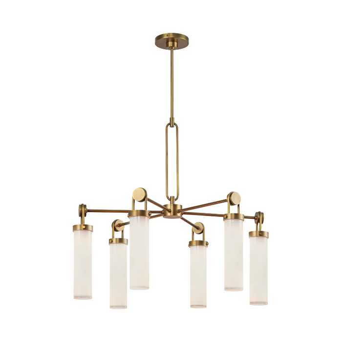 Alora CH355632 Wynwood 6-lt 32" Chandelier - Vintage Brass