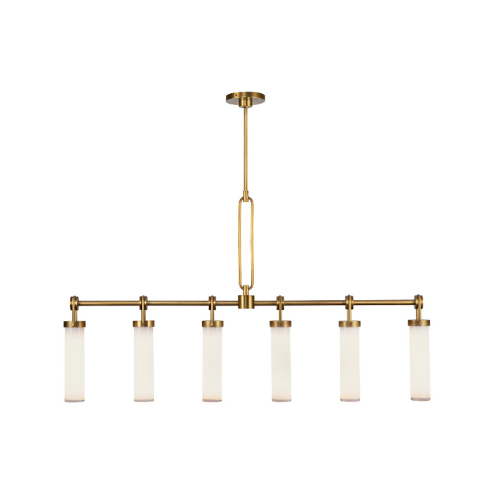 Alora LP355652 Wynwood 6-lt 52" Linear Pendant - Vintage Brass
