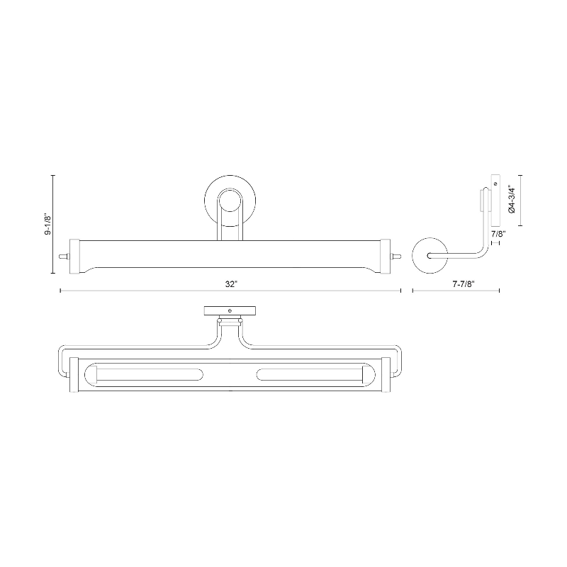 Alora PL355232 Wynwood 2-lt 32" Picture Light