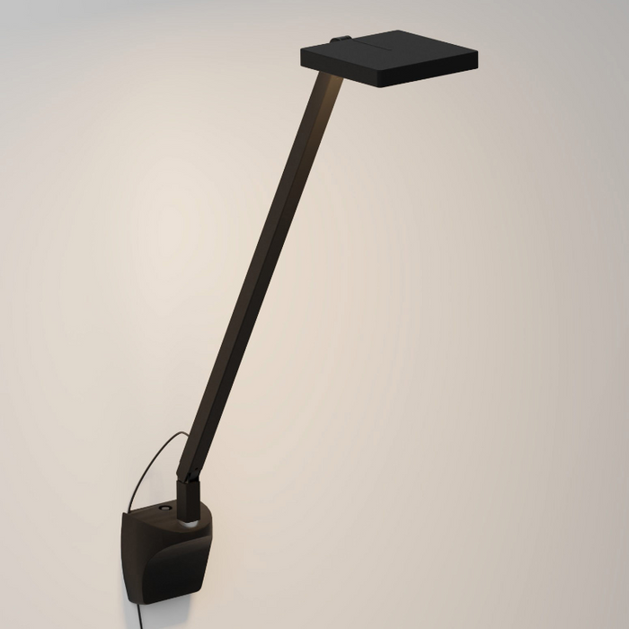 Koncept FCD-1 Focaccia Solo LED Desk Lamp, Wall Mount - Matte Black/Wall Mount