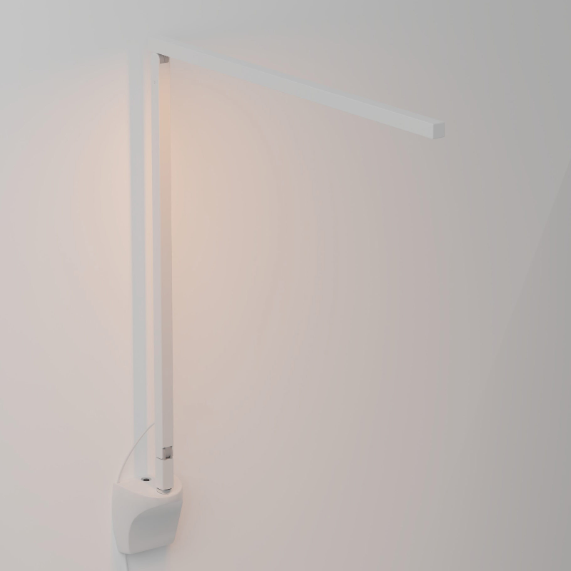 Koncept ZBD1000 Z-Bar Solo Gen 4 LED Desk Lamp, Wall Mount - Matte White/Wall Mount