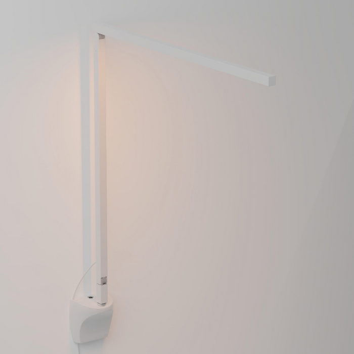 Koncept ZBD1000 Z-Bar Solo Gen 4 LED Desk Lamp, Wall Mount - Matte White/Wall Mount