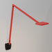 Koncept FCD-2 Focaccia LED Desk Lamp, Wall Mount - Matte Fire Red/Wall Mount